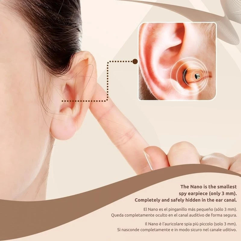 Secret Spy Earphone Micro Listening Device Hearing in Ear Earpiece