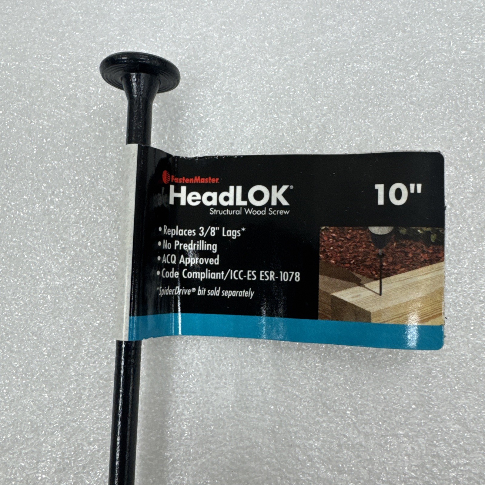 Lot Of 12 FastenMaster HEADLOK Structural Wood Screw 10″ – FM-166FF