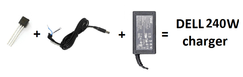 DS2501 for DIY 240W Dell power adapter