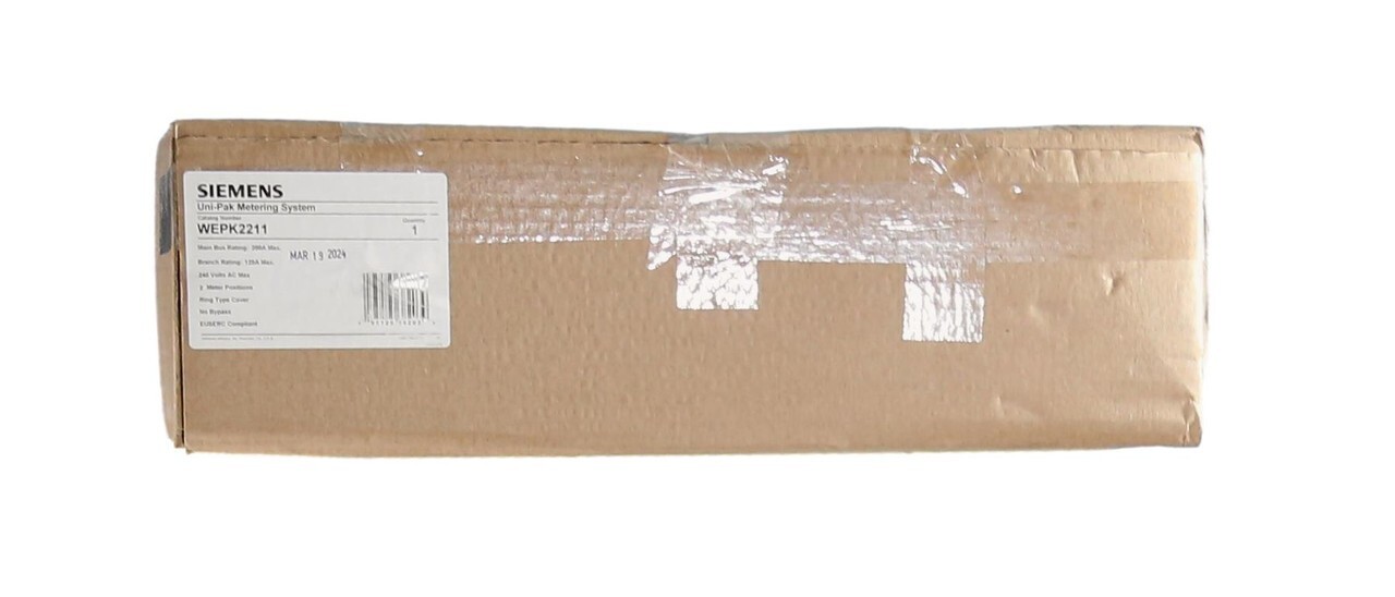 Siemens WEPK2211 200 AMP 2-Gang UNI-PAK Meter Socket USERC compliant