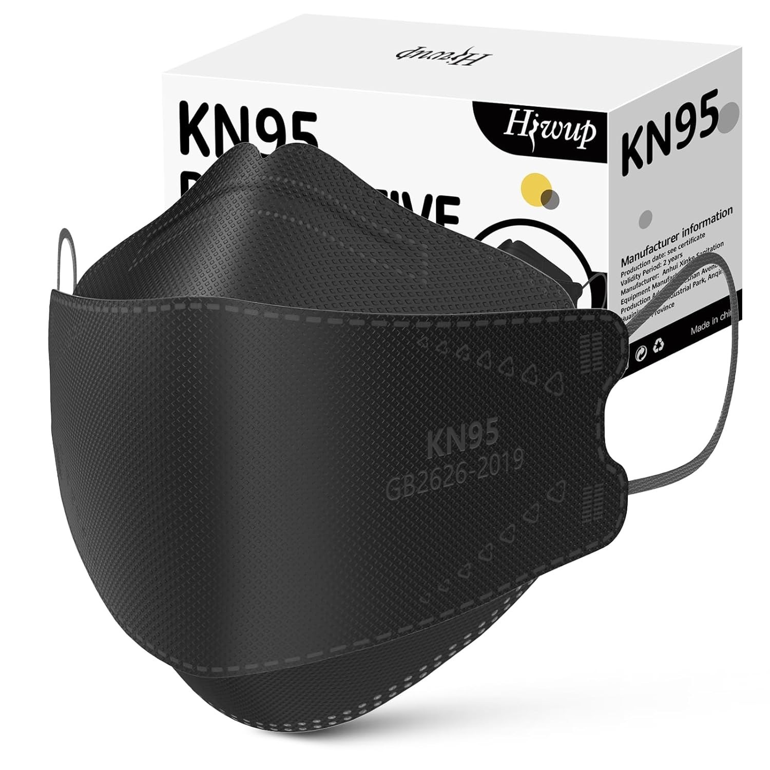 50-Pack Black KN95 Face Masks – Superior Protection & Comfort For All Scenarios