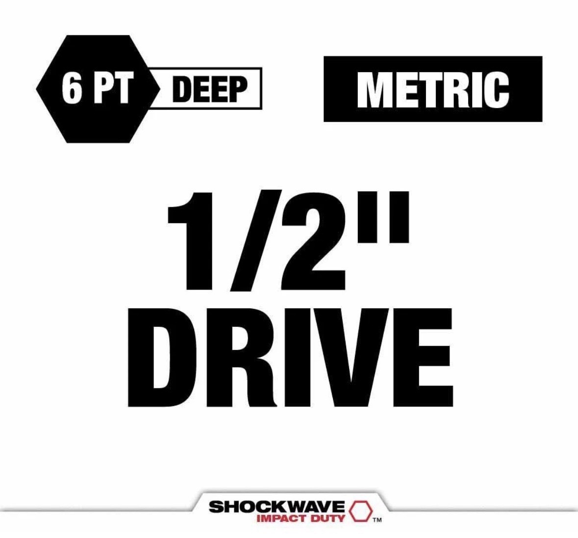 Milwaukee 49-66-6803 Shockwave Impact Duty Socket 1/2″ Drive 16-Pc Packout Set
