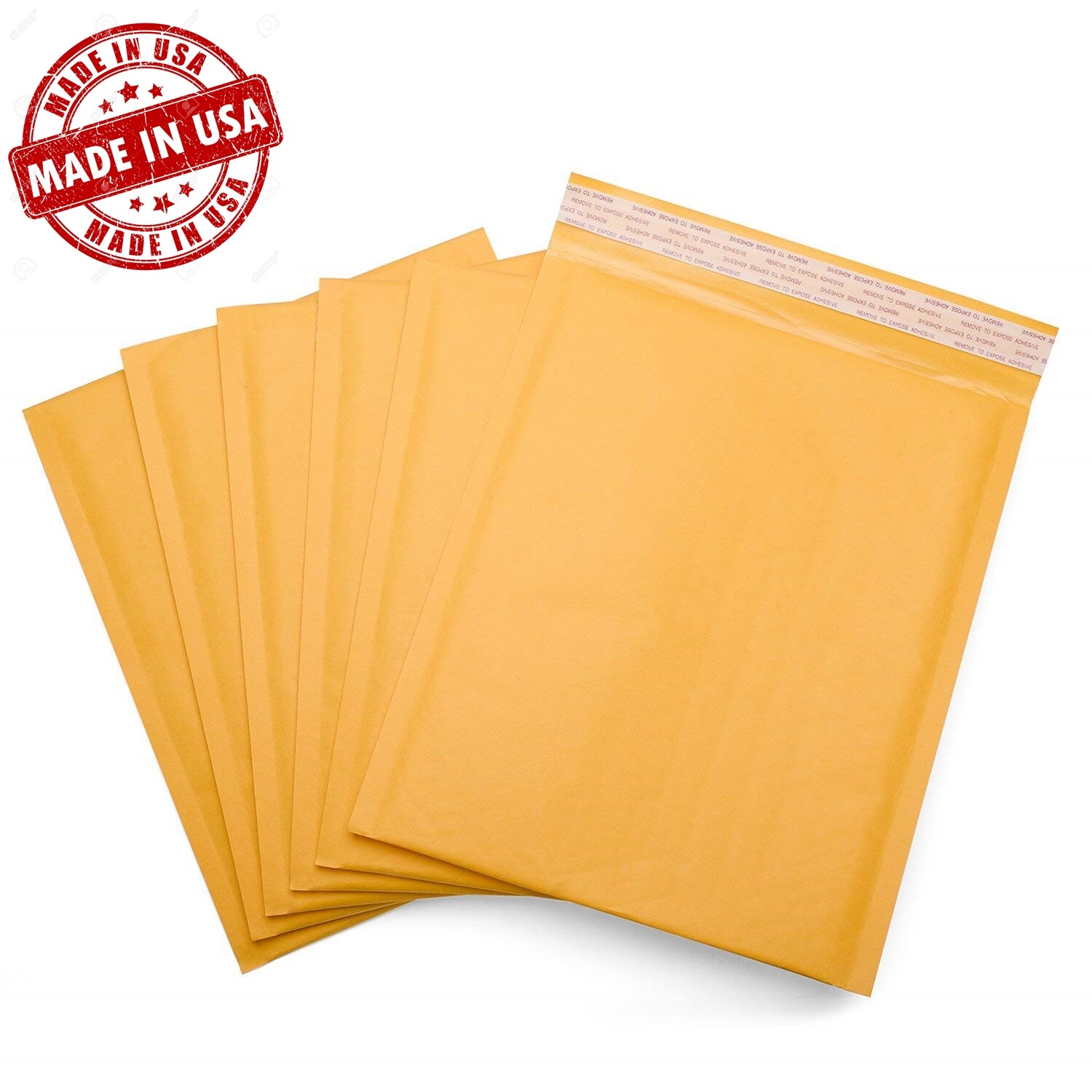 Yellow Kraft Air Bubble Mailer Padded Envelope Size 0 1 2 3 4 5 6 7 00 000 DVD