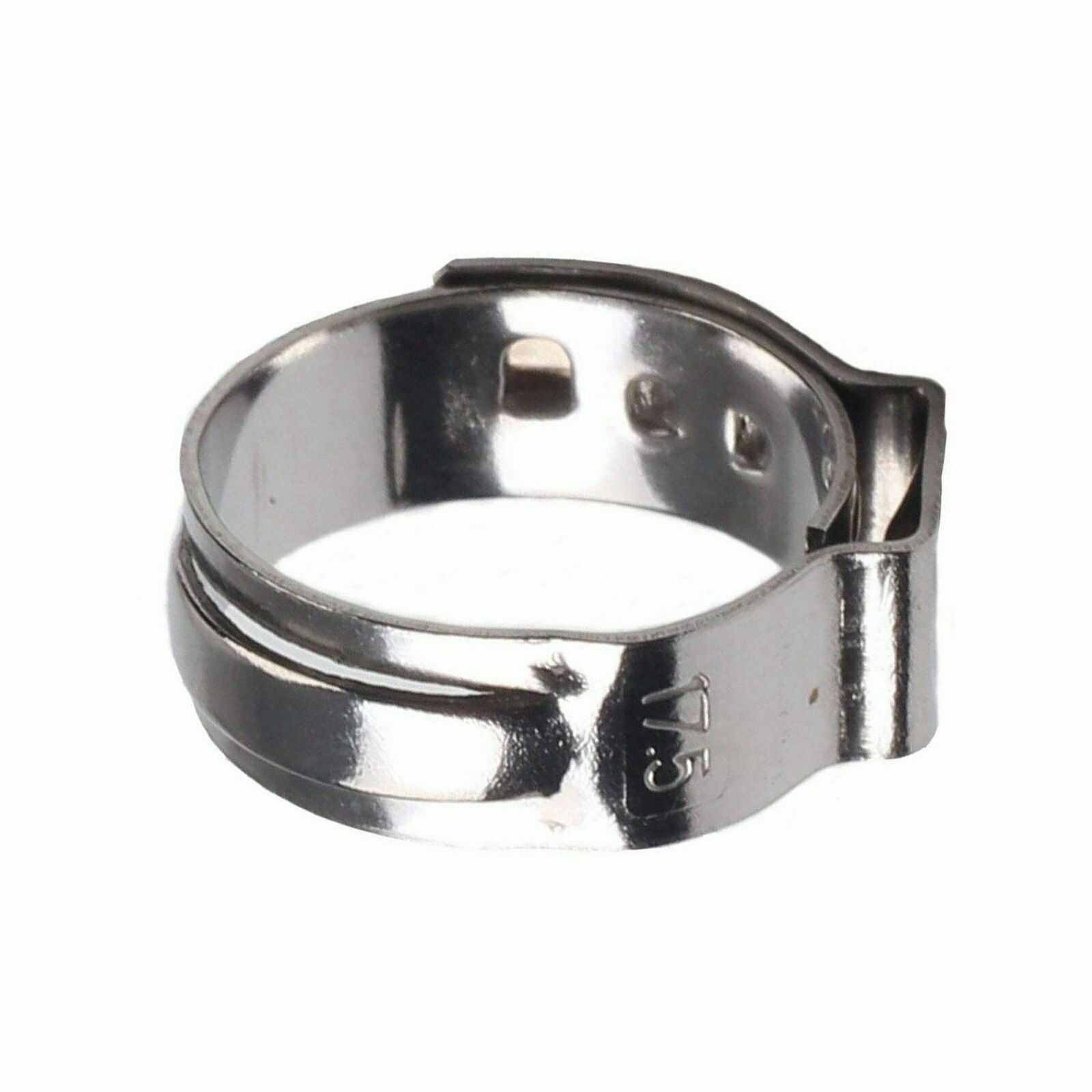 20 Pieces Stainless Steel 1/2″ PEX Ear Clamp Cinch Rings Crimp Pinch Fitting
