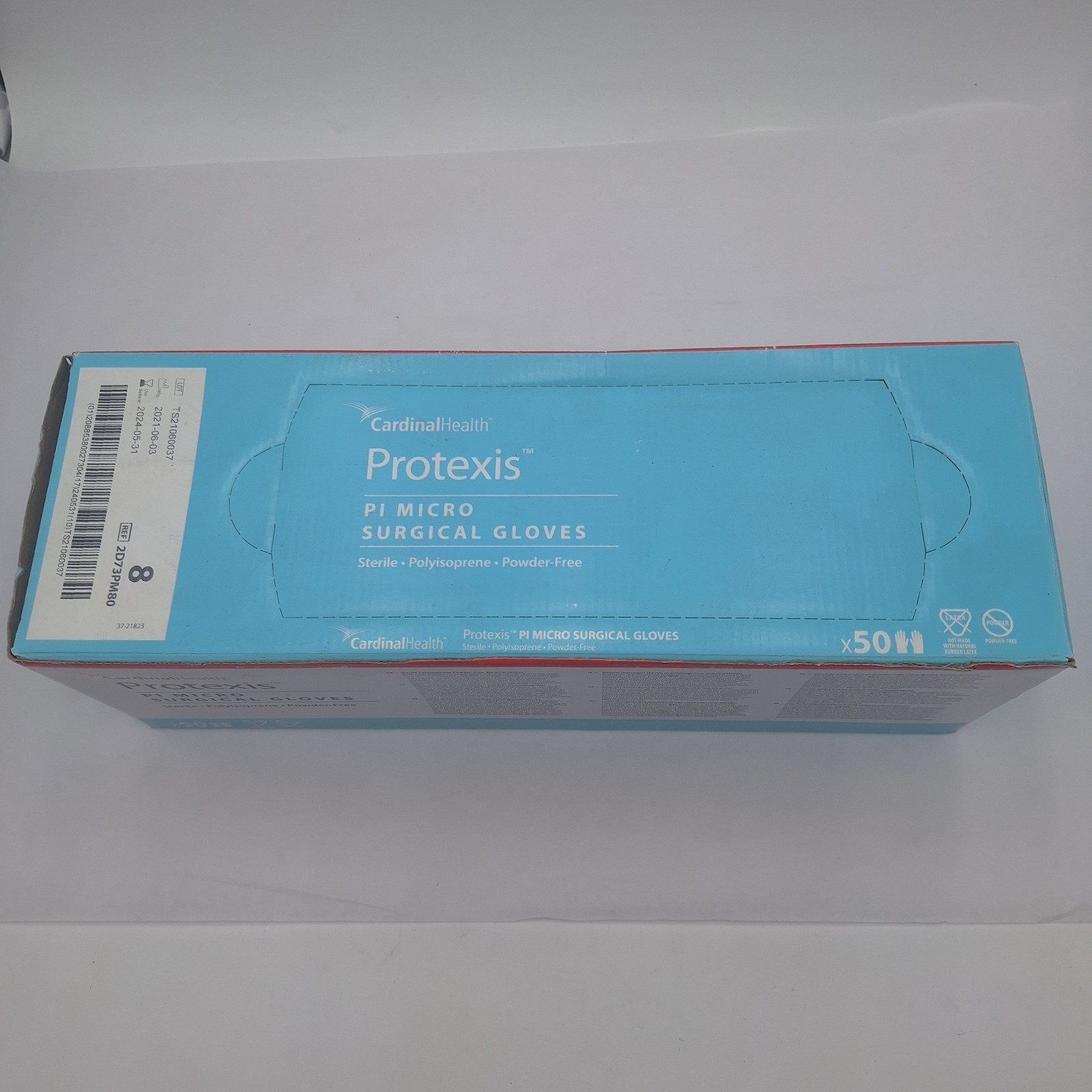 Cardinal Health Protexis PI Micro Surgical Gloves 50 ct. | Size 8 | Exp: 05-24