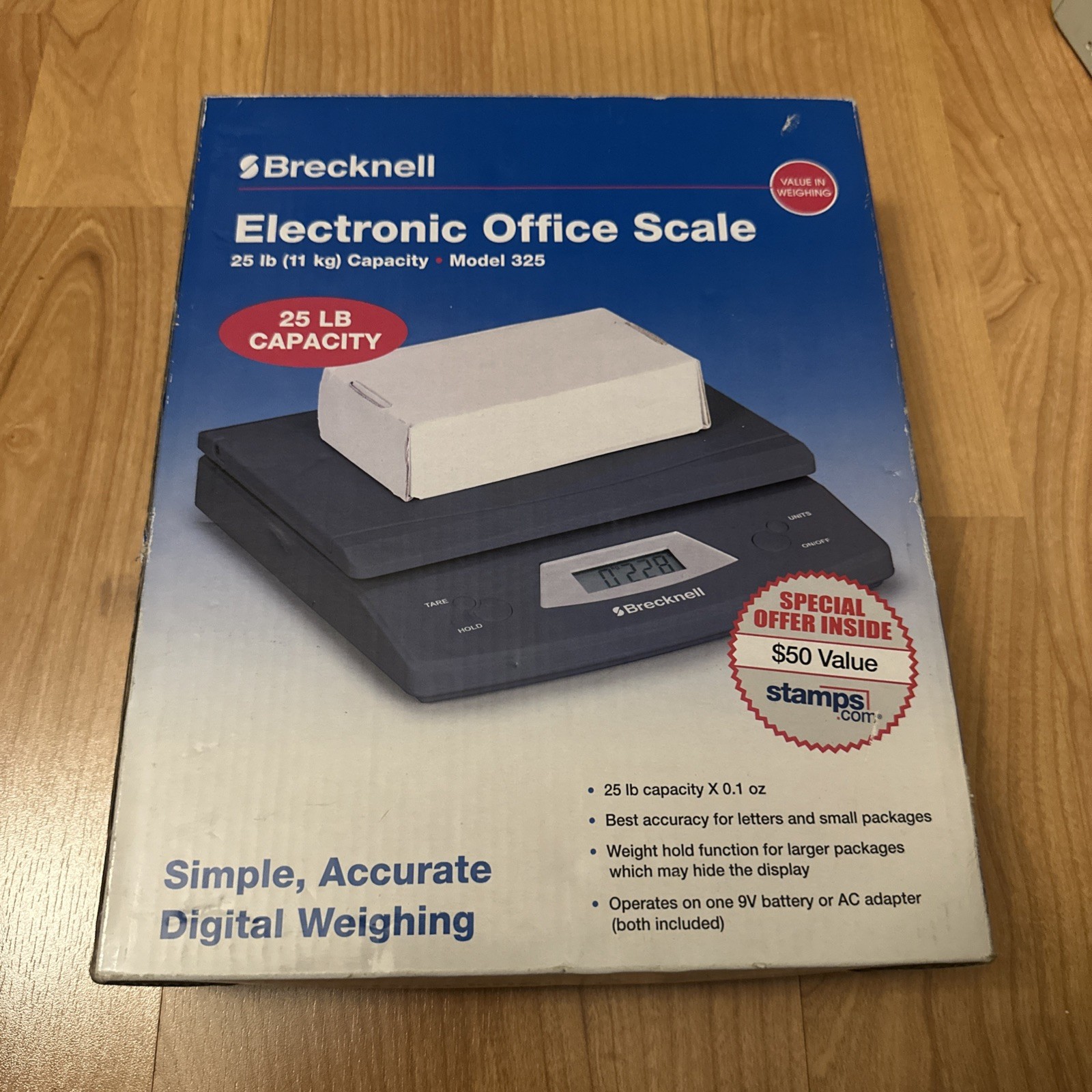 Brecknell 325 Electronic Portable Postal Parcel Scale 25 lb x 0.1 oz