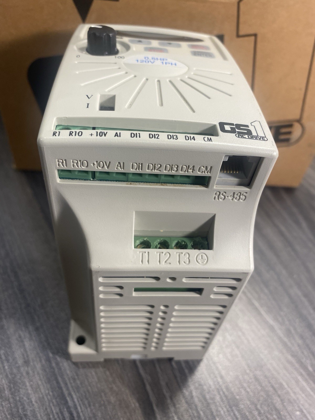 AutomationDirect GS1-10P5 AC Drive 120 VAC Input 1/2HP 240V 3 Phase Output – USA
