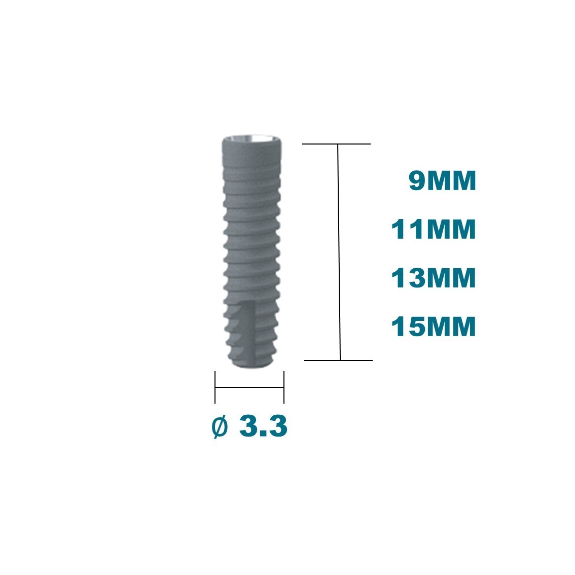 Evidence Bone Level Tapered Fixture Int Hex 2.1/2.5mm Korea Made