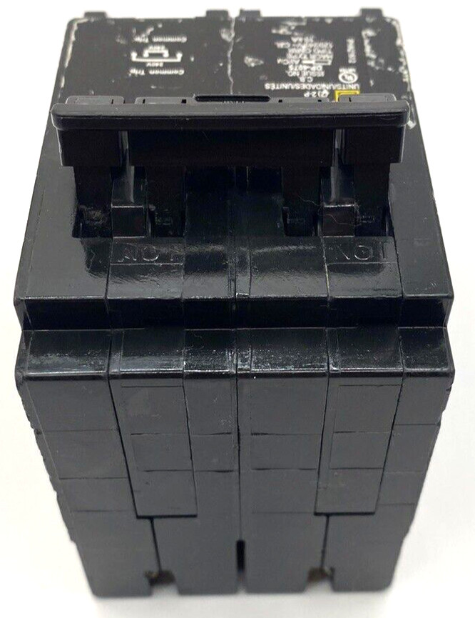 Homeline HOMT220220 Quad Two 2 Pole 20 Amp 120 240V AC Plug In Square D Breaker