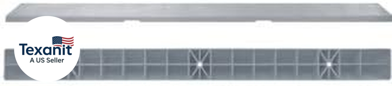 6′ Recycled Plastic Commercial Parking Blocks (Light Gray, 1-Pack)