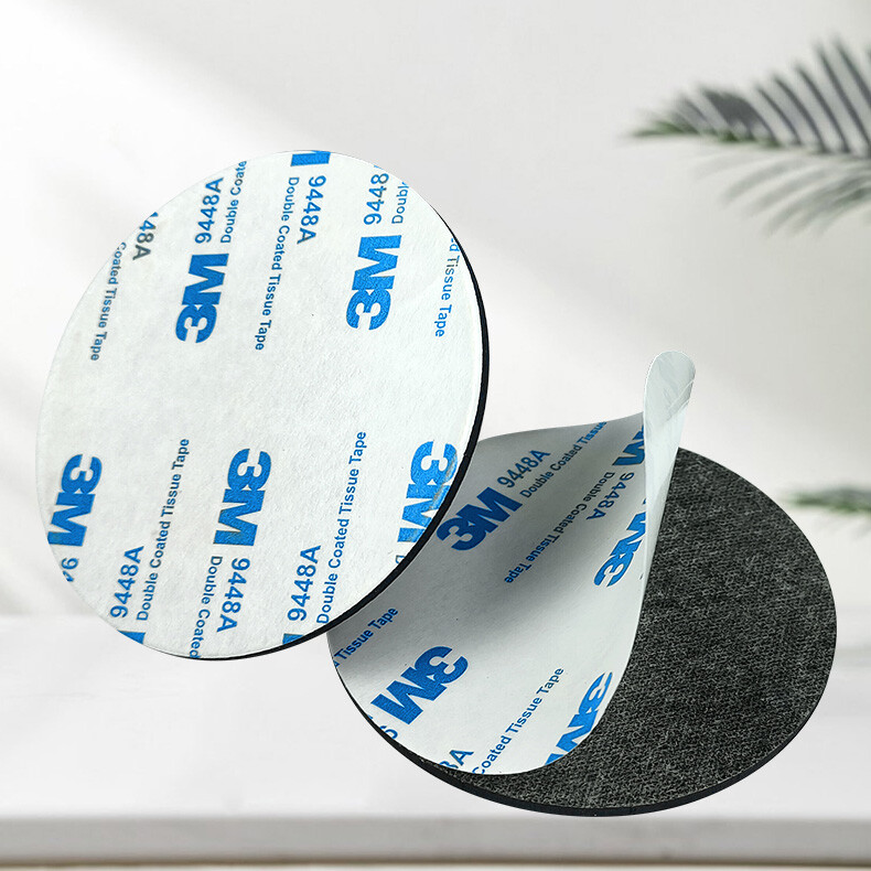 Black Round Self Adhesive Backing Silicone Rubber Non-slip flat Pads Protector