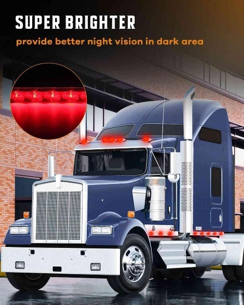 1x 15″ 11LED Trailer Tail Light Bar Led Stop Turn Tail Light Color: Red Light