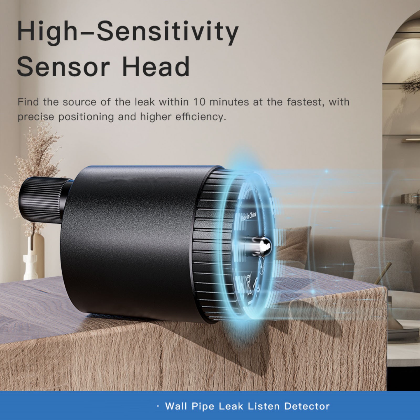 High Quality Water Leak Detector Sensor 0-60dB Sensitivity for Home Pipeline