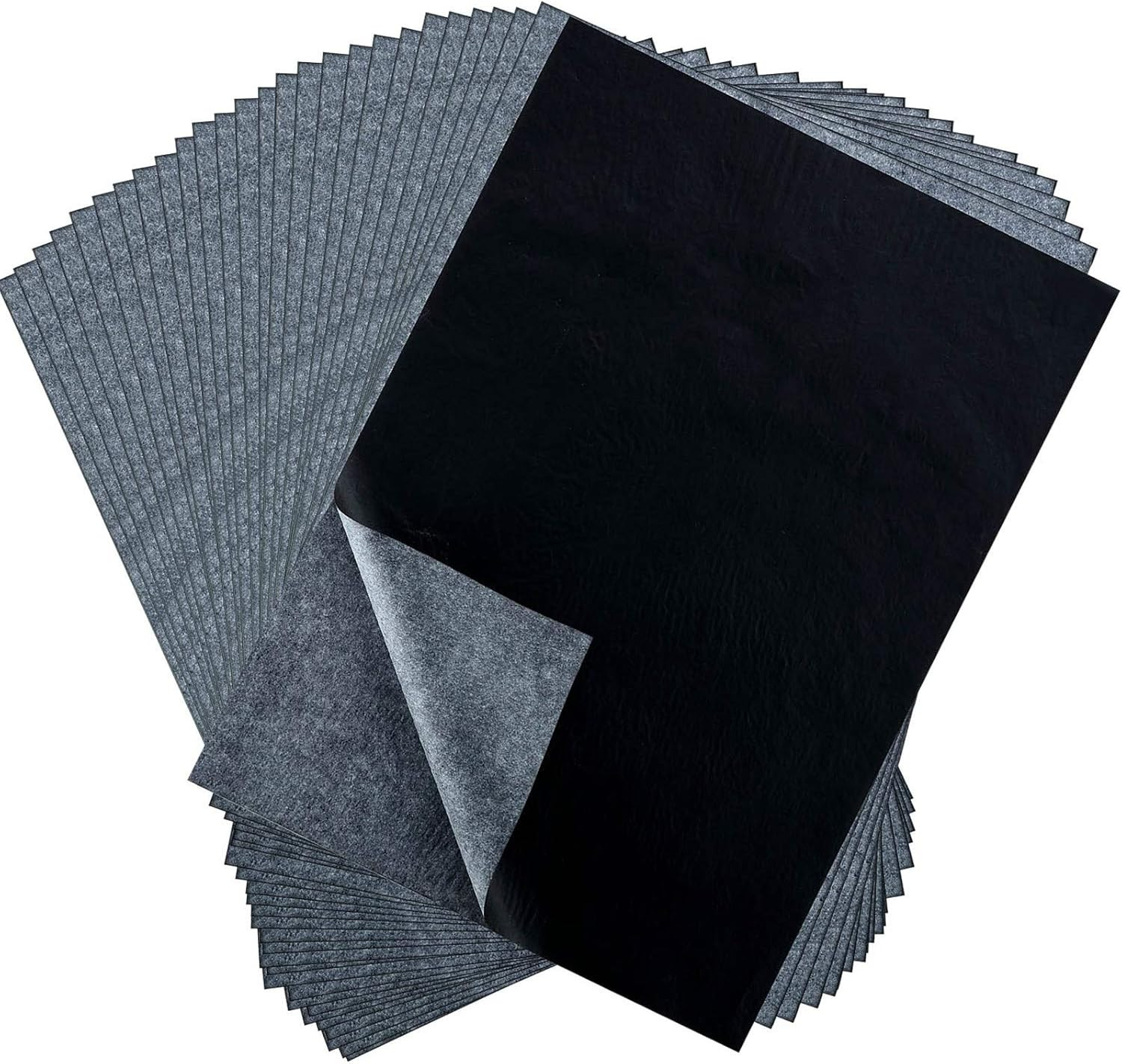 100 Sheets Carbon Transfer Paper 8.5×11 Black Tracing Paper for Art