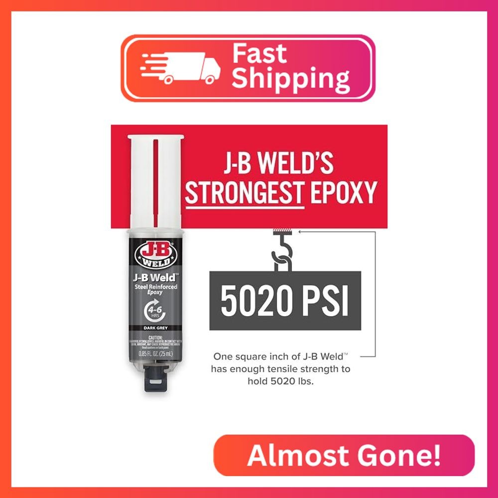 J-B Weld 50165 25ml Epoxy Syringe, Plain