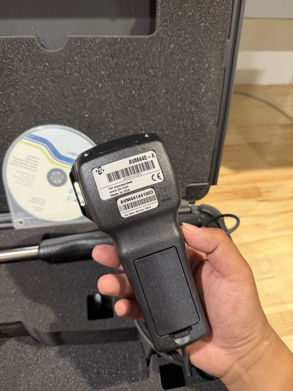 TSI ALNOR AVM440-A VELOMETER THERMAL ANEMOMETER [0–6000 ft/min (0–30 m/s)]