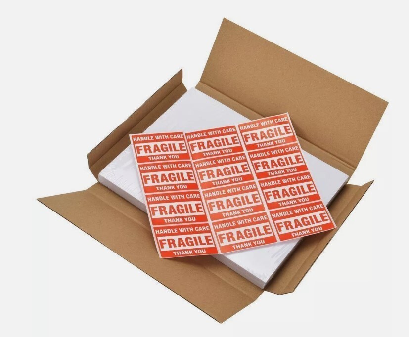 MFLABEL Inkjet Printers Half Sheet Self Adhesive Shipping Labels 100 Sheets