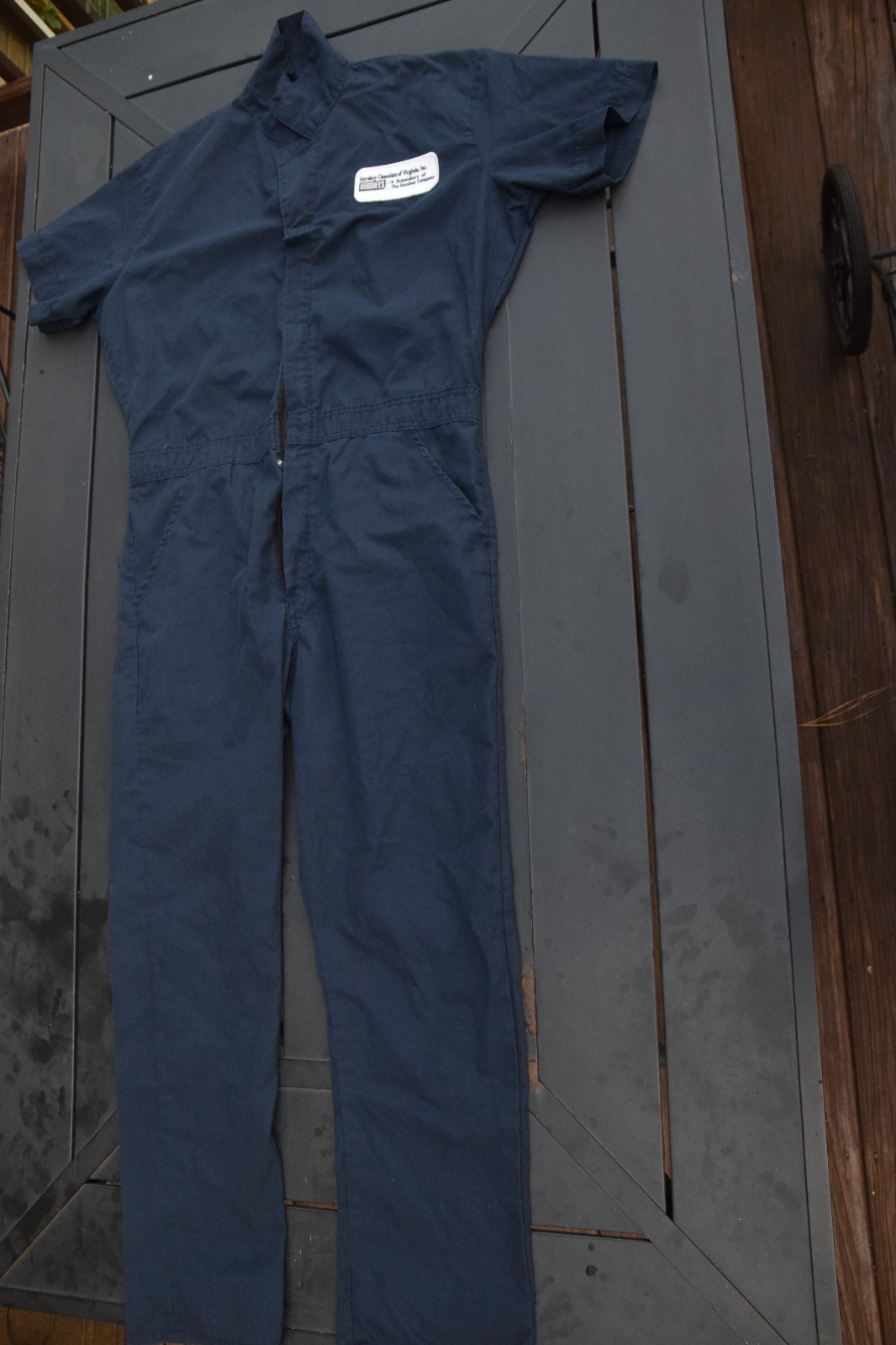 Vtg Cintas Hershey’s short sleeve workwear coverall Overalls Large Regular