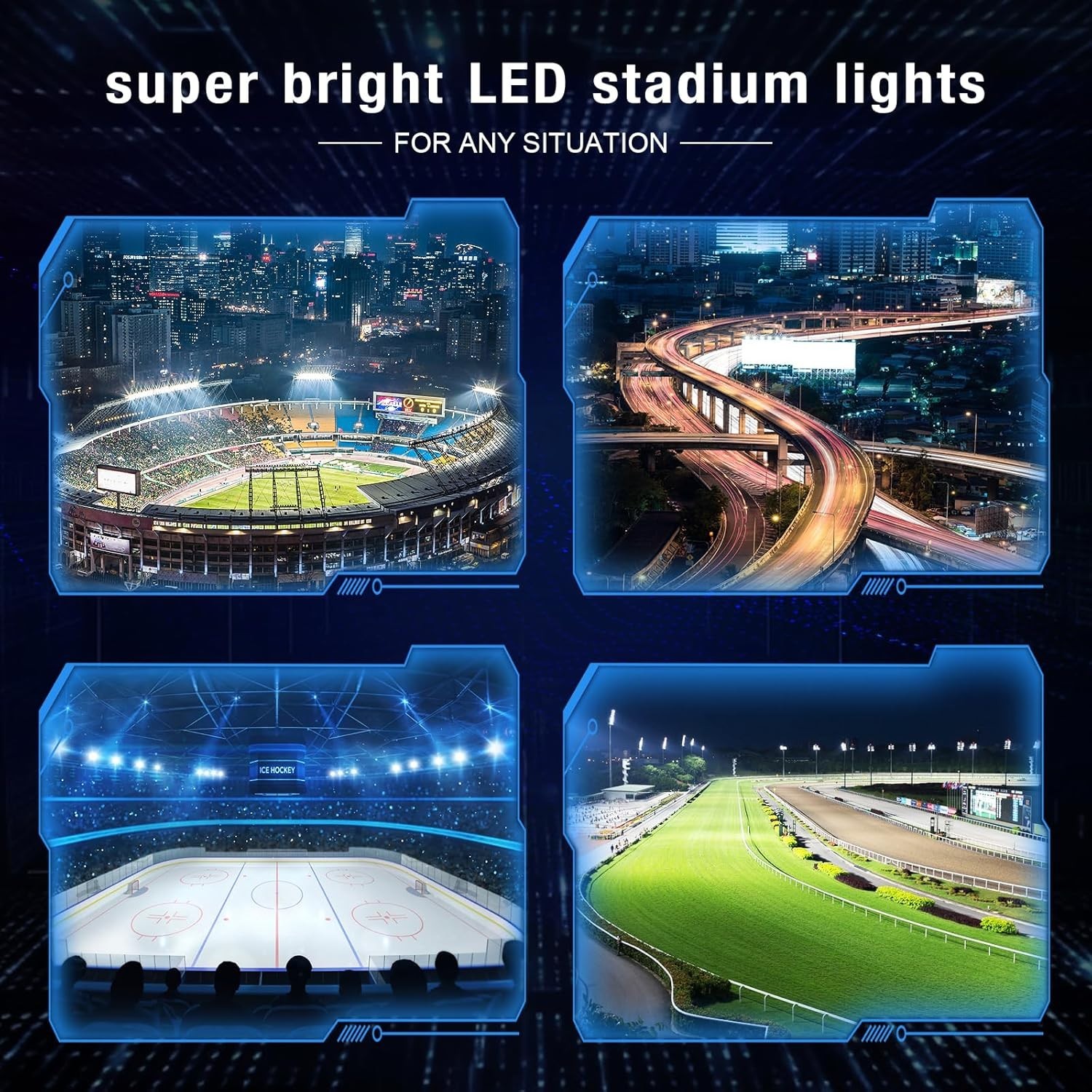 800W Dimmable LED Stadium Farm Arena Light IP66 Round Commercial Flood Light