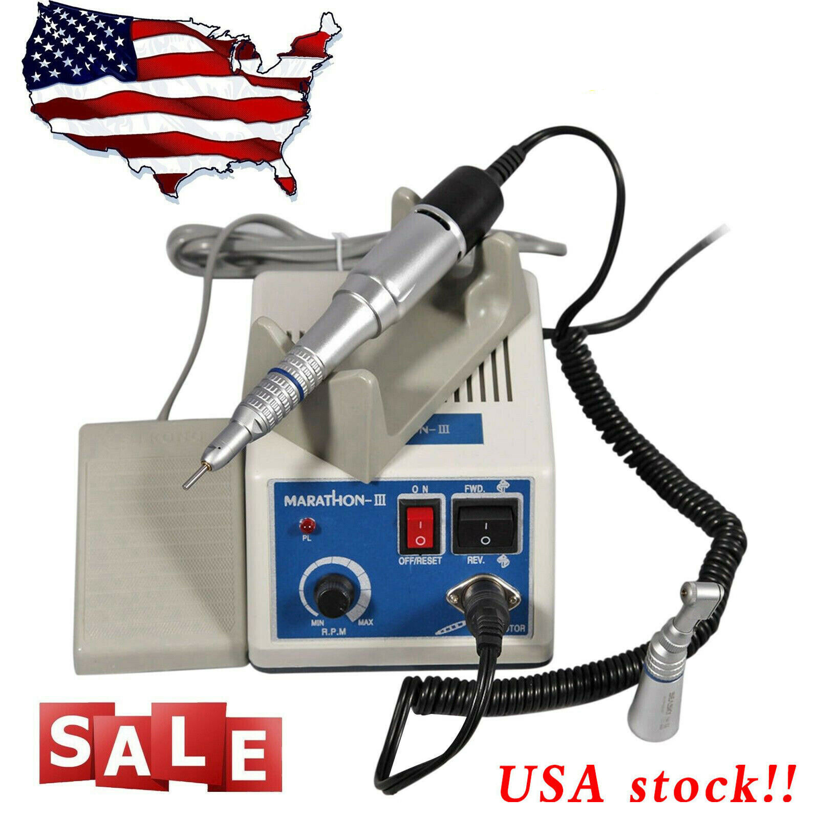 Dental Lab Marathon Electric Micromotor Polisher /35K RPM Motor Handpiece ns