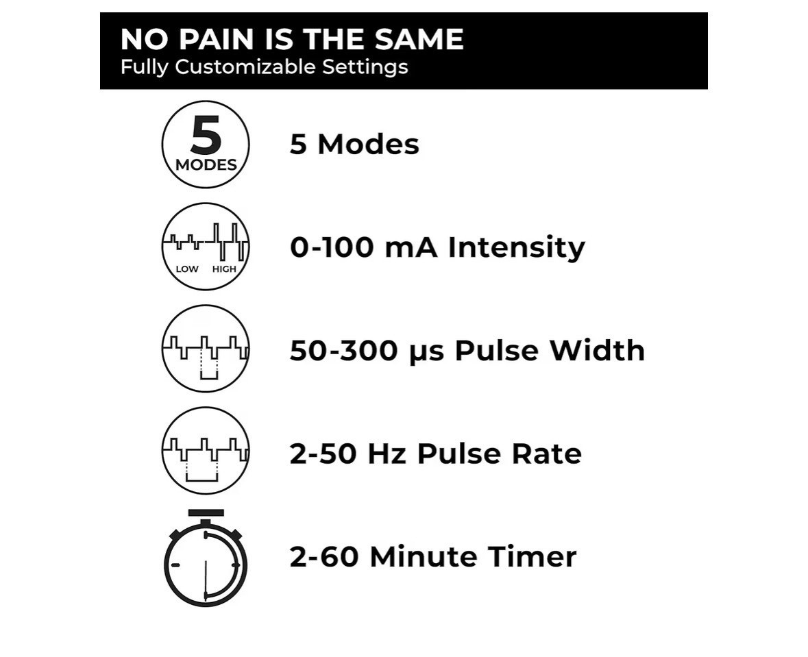 TENS 7000 Digital TENS Unit with Accessories – Muscle Stimulator Machine New