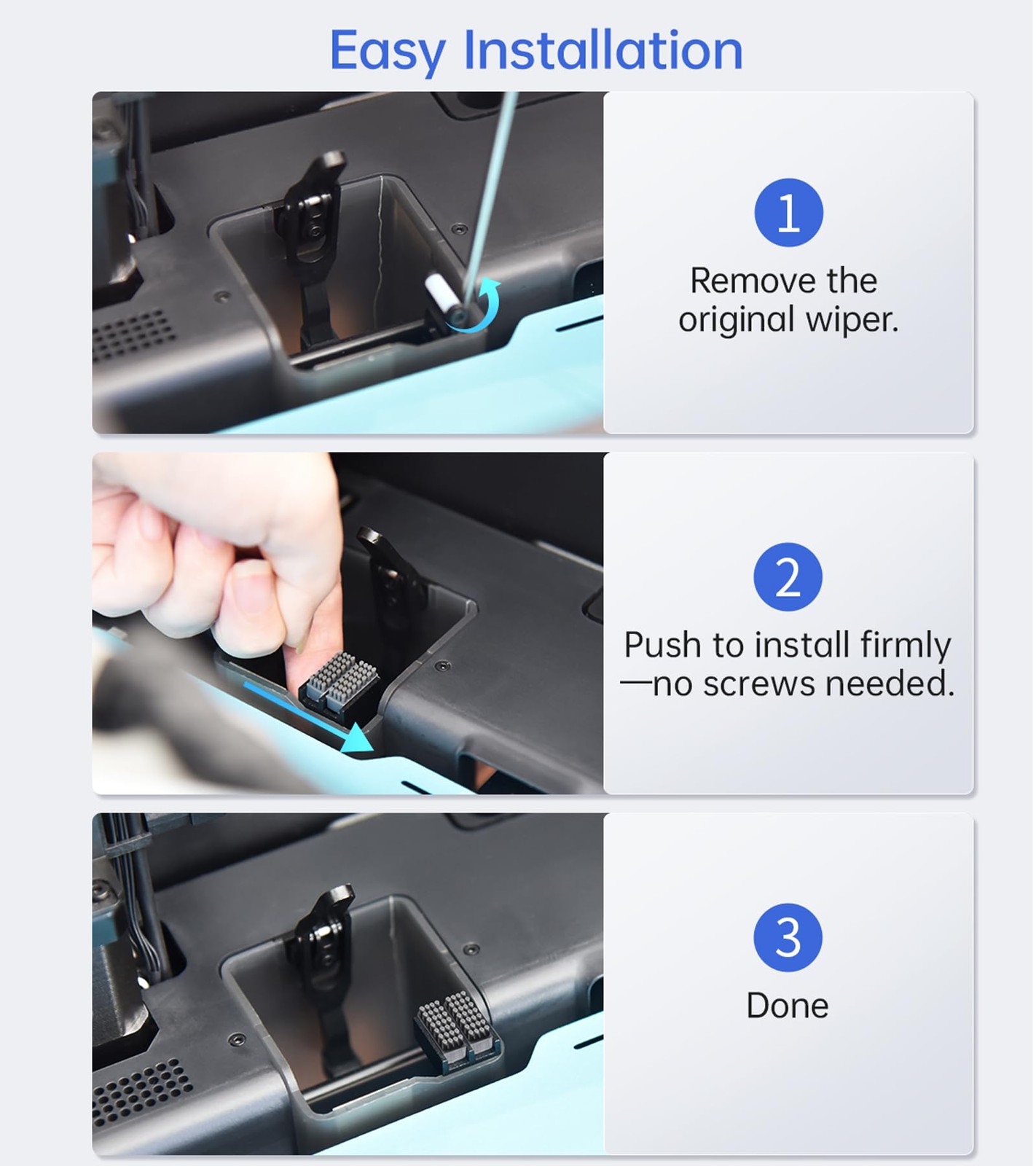 BIQU Panda Brush PX with 4 Extra Silicone Brush, Nozzle Wiper for Black