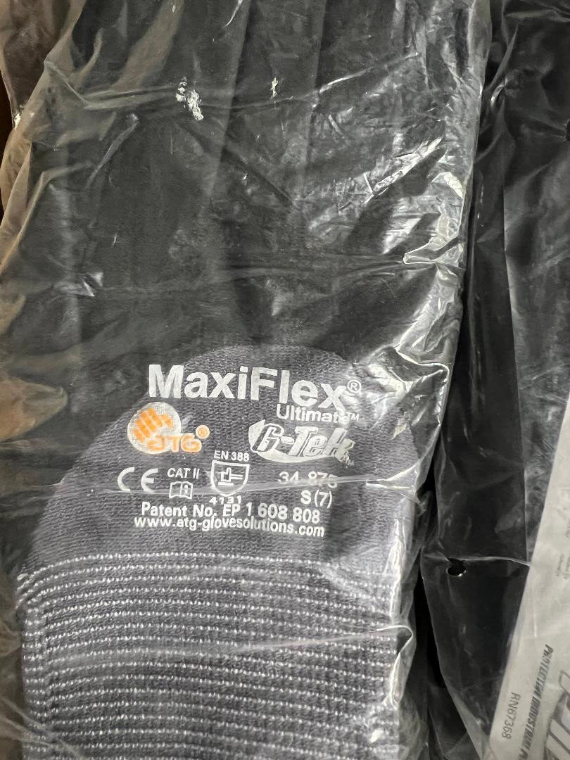 MaxiFlex Ultimate Micro Foam Nitrile Grip Coated WORK GLOVES 12 PAIR 34-875/S(7)