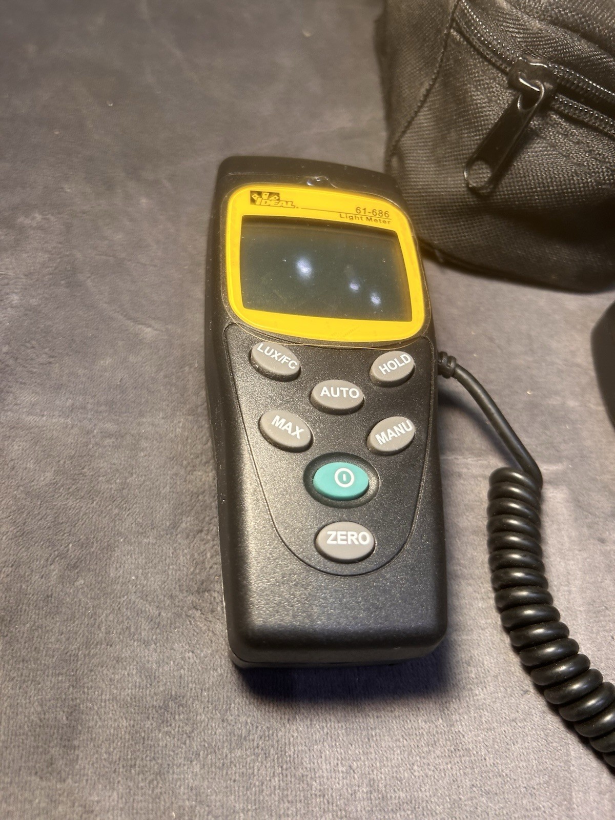 IDEAL 61-686 Digital Light Meter Handheld Lux/FC Tester with Case
