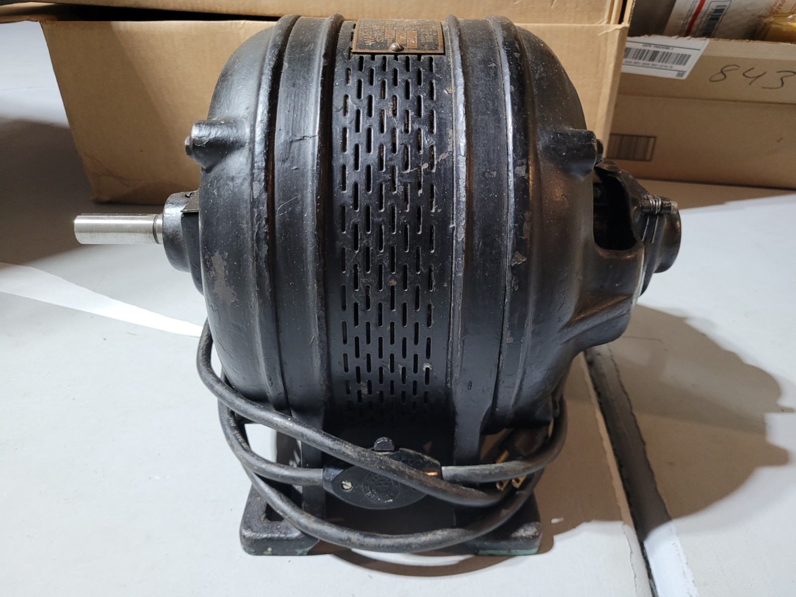 Antique Wagner Electric Motor, 1/2 hp, 110 Volt , 1750 RPM, Runs Good