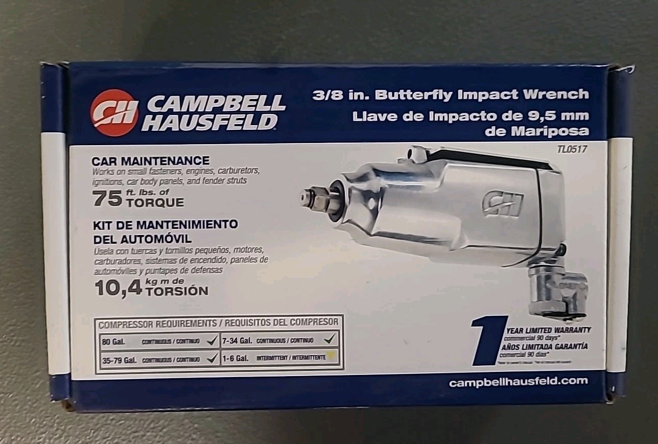 Campbell Hausfeld 3/8″ Butterfly Impact Wrench (TL0517)