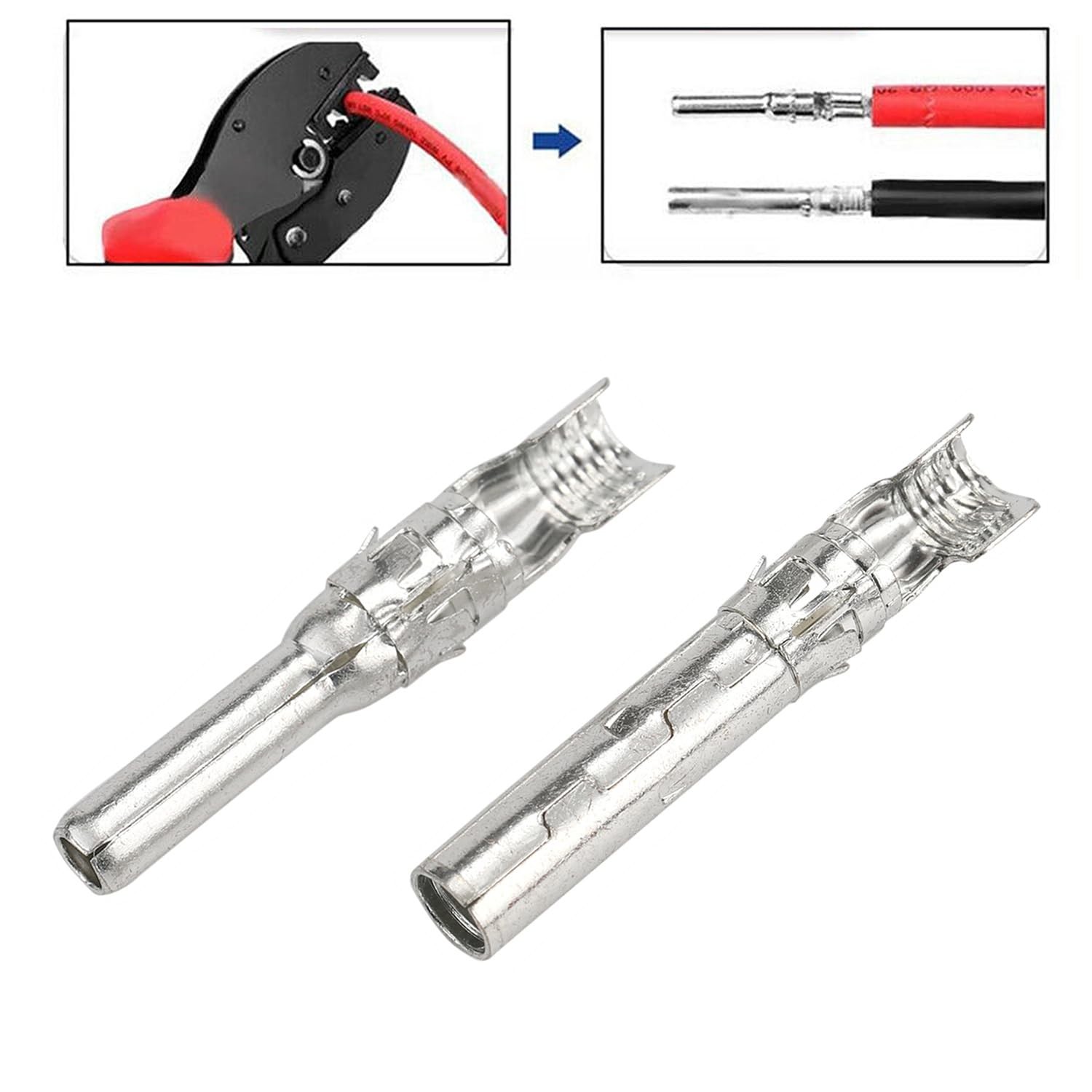 40PCS 20 Pair MC4Compatible Solar Connector Kit, 20 Pair Male & Female Pins C…