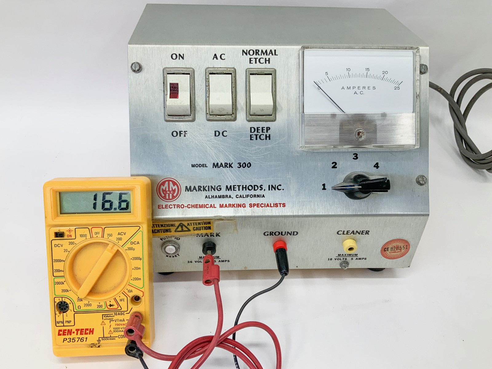 Marking Methods Inc Mark 300 Electro Chemical Etching System – TESTED Works