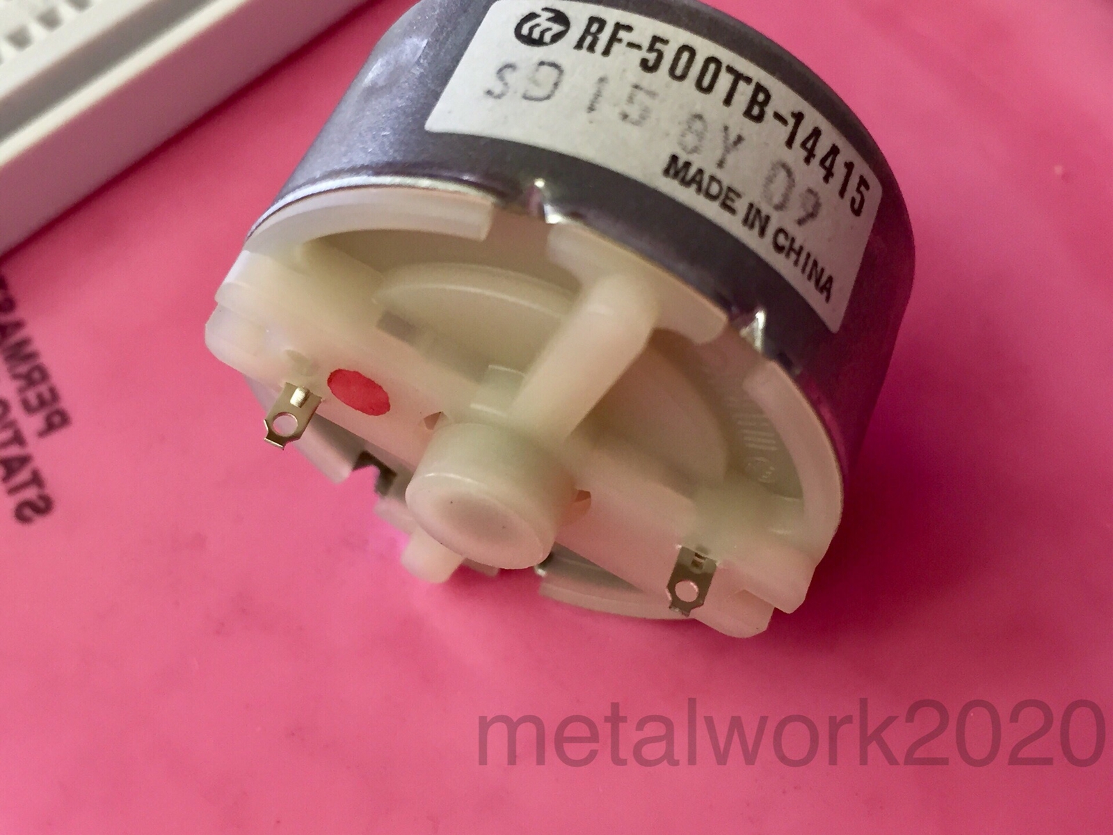 5pcs Mabuchi RF-500TB DC Motor, 5VDC (1.5V-9V), 2500-3100rpm, 120mA (540mA max)