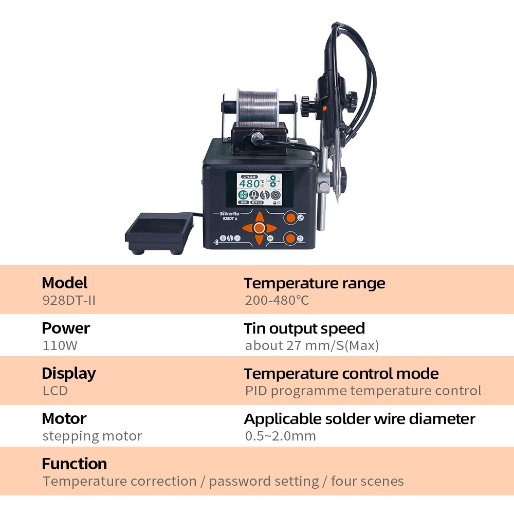 928DT-II Precision soldering station Auto Tin Feeder Dual Modes of Soldering