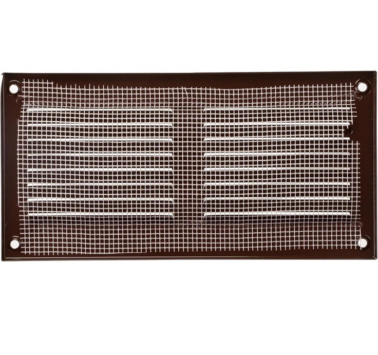 8×4 Brown Air Duct Vent Cover 5-Pack Metal Rectangle w Screen New FAST SHIPPING
