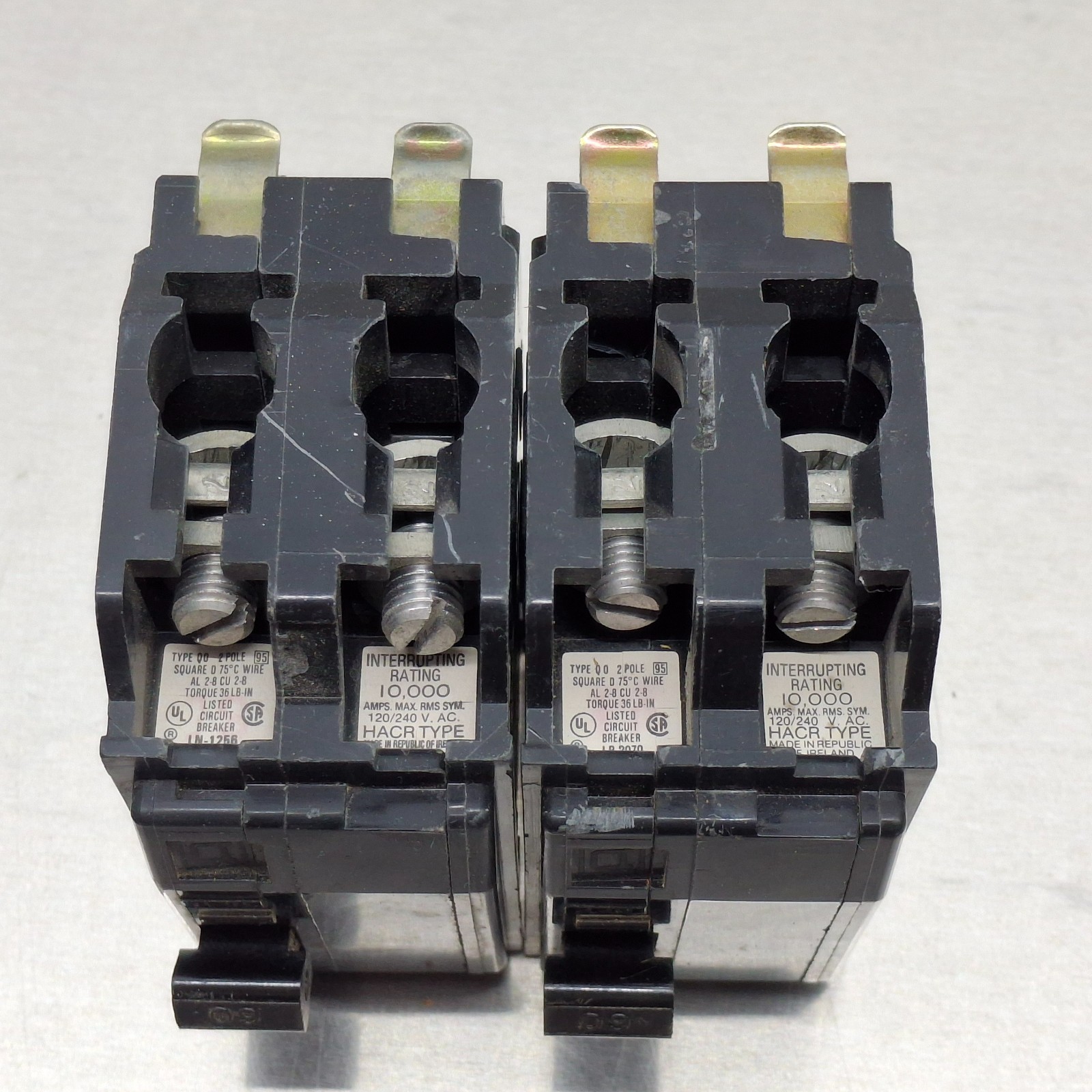 Square D QO260 Miniature Circuit Breaker, 2-Pole, 60A, 120/240V, Type QO