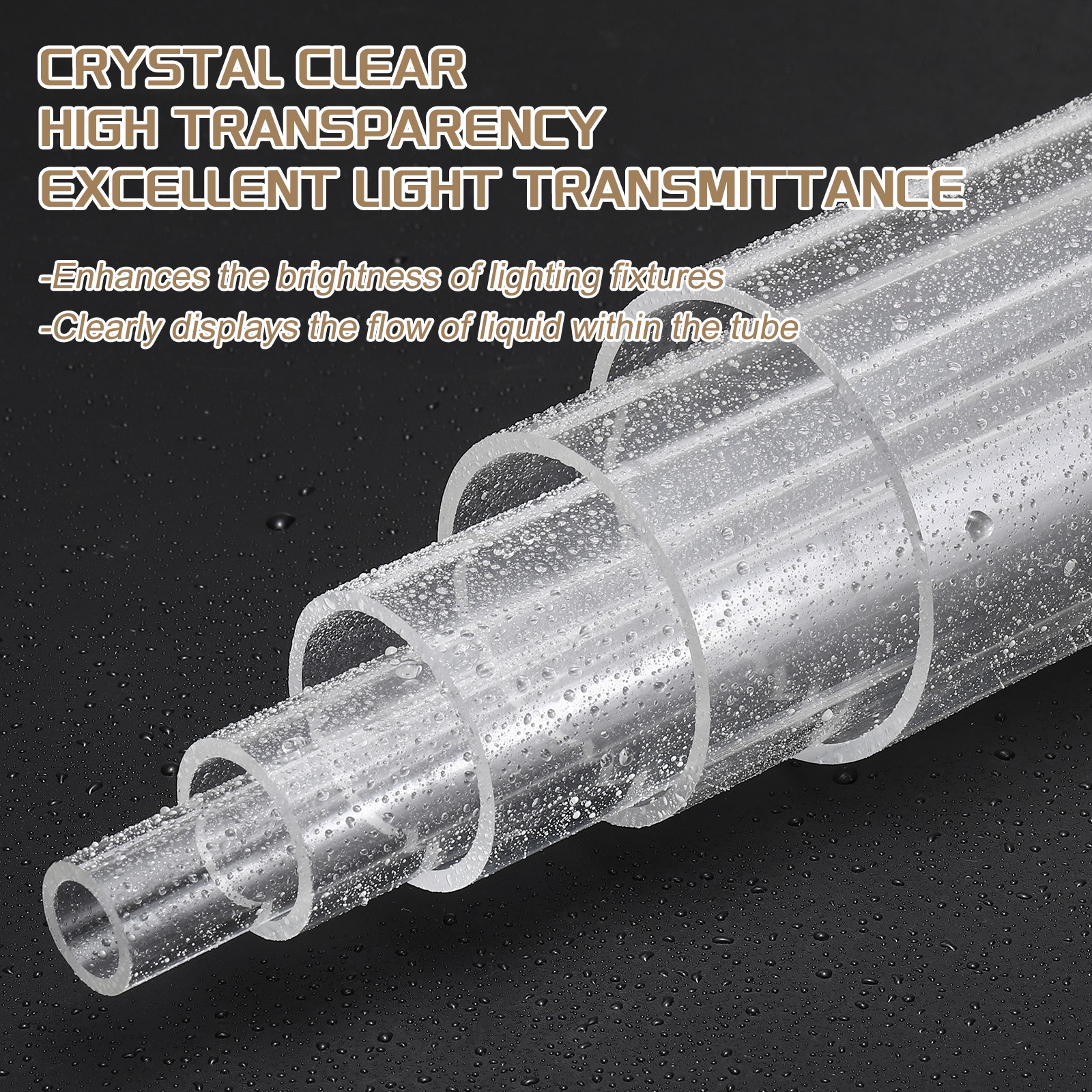 Acrylic Tube, 1 Pcs 90mm(3.54″) ID x 100mm(3.94″) OD 204mm(8″) Length