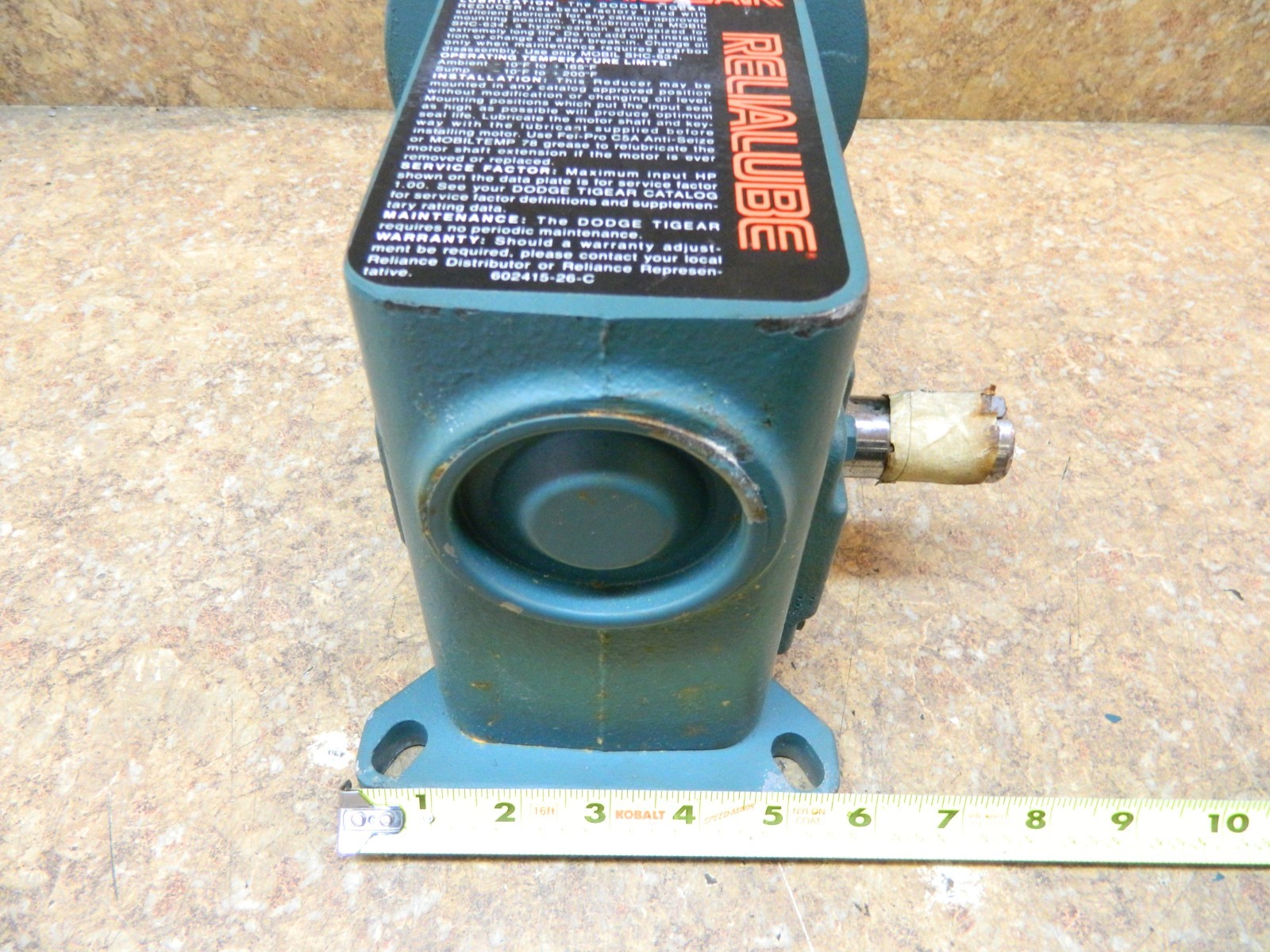 DODGE TIGEAR 15:1 Ratio 56/200-15 Speed Reducer 622 In lbs 56C