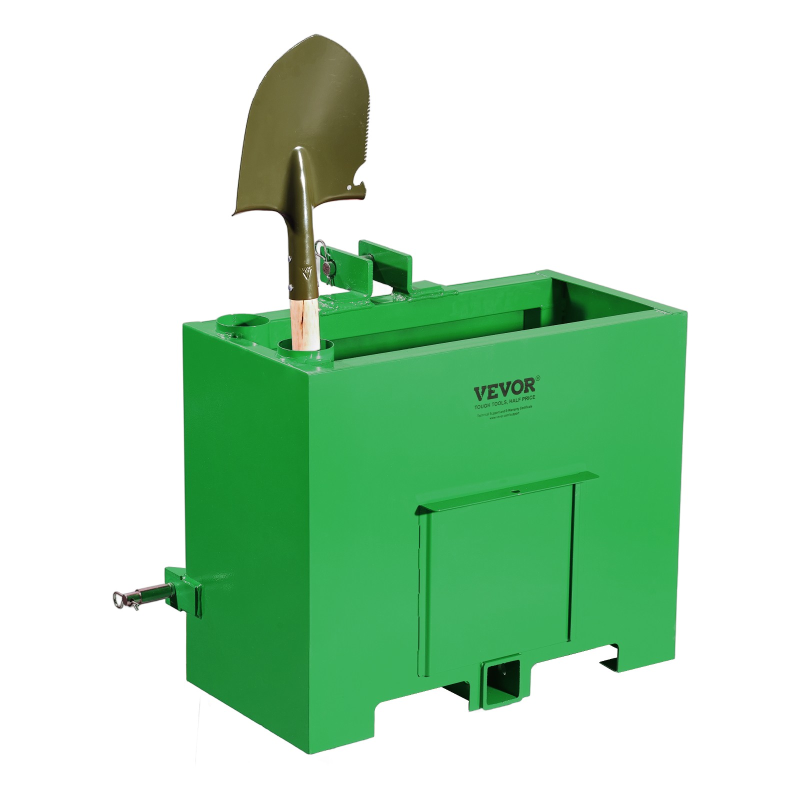 VEVOR Ballast Box 3 Point Category 1Tractor Quick Tach Hitch Counterweight Green