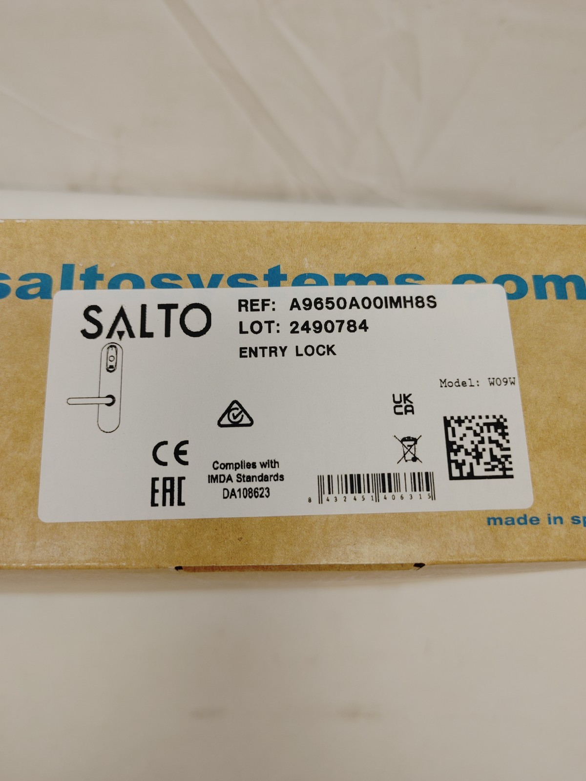 Salto Model W09W Entry Lock