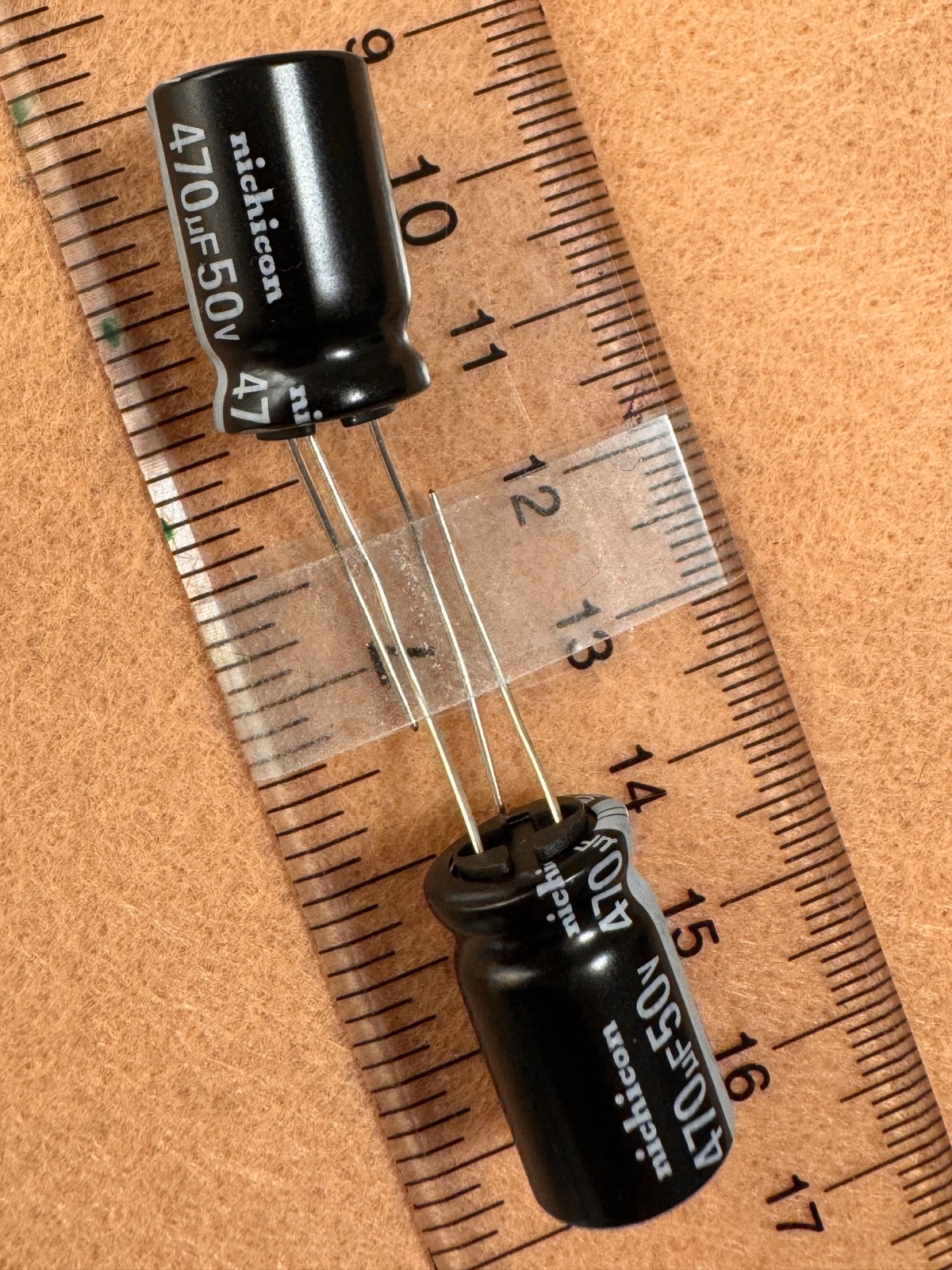 Nichicon UHW1H471MHD6 Radial Capacitor,470uF,50V,±20%,ESR=27mΩ,10000Hrs Lifetime