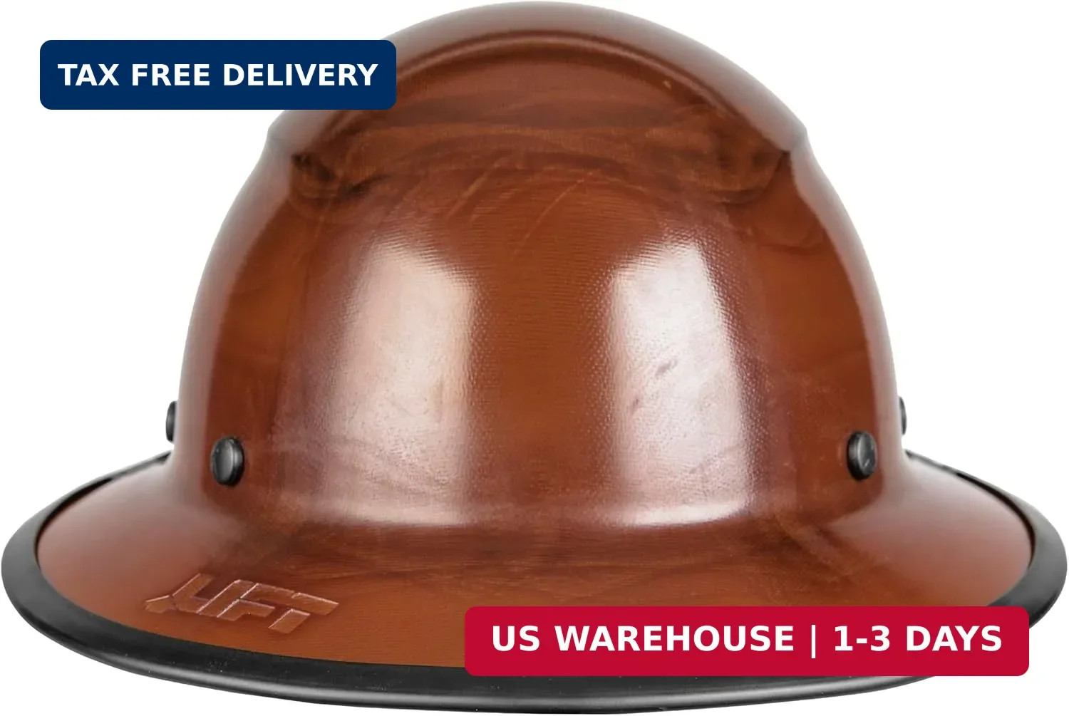 LIFT SAFETY DAX Brim Edge Guard | Hard Hat Dax Gaurd, Brown