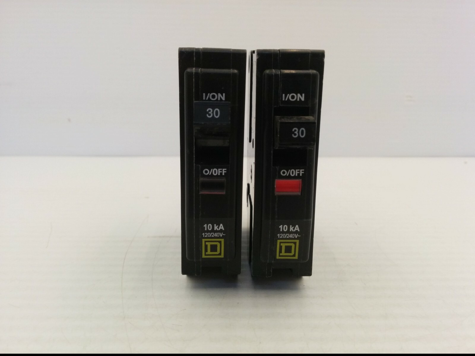 SQUARE D TYPE TIPO QO130 CIRCUIT BREAKERS, 30A 120/240V 1P, DP-3689 (LOT OF 2)