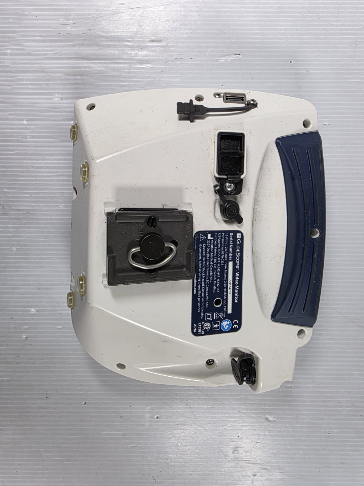 Verathon GlideScope AVL UNTESTED 0570-0338 Portable Laryngoscope Video Monitor