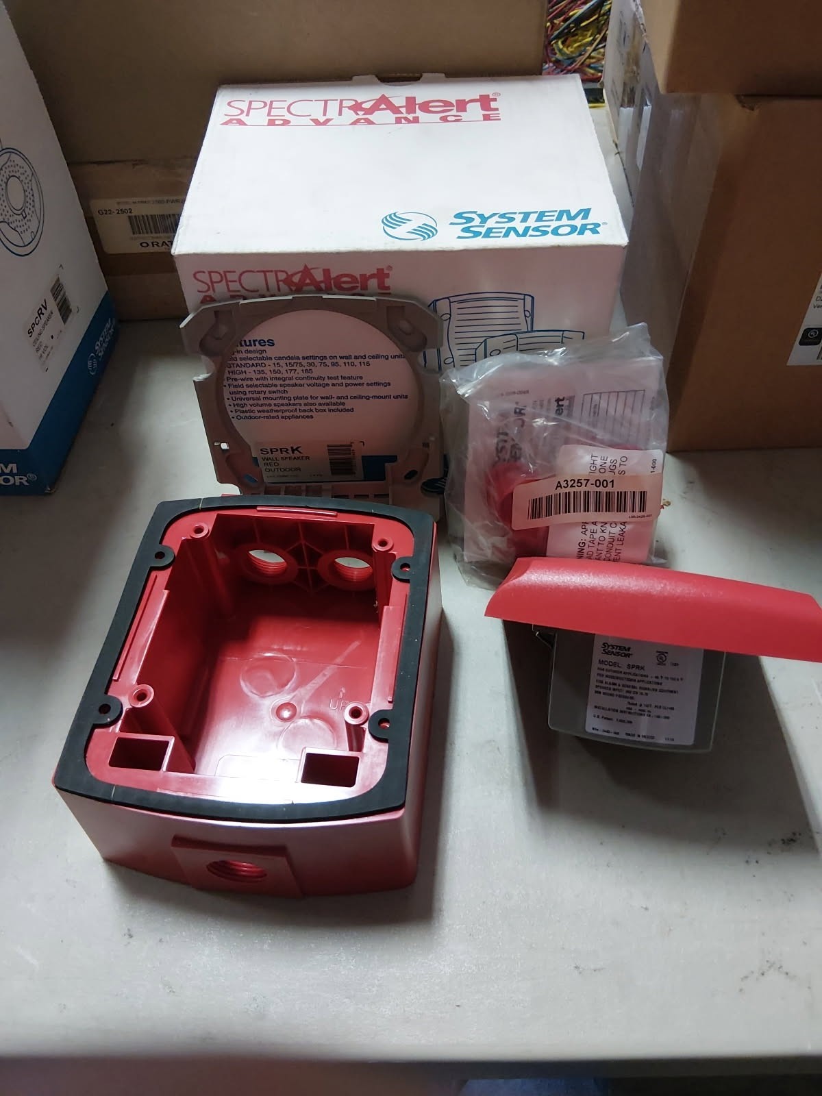 System Sensor SPRK SpectrAlert Advance Red Outdoor Wall Speaker NEW