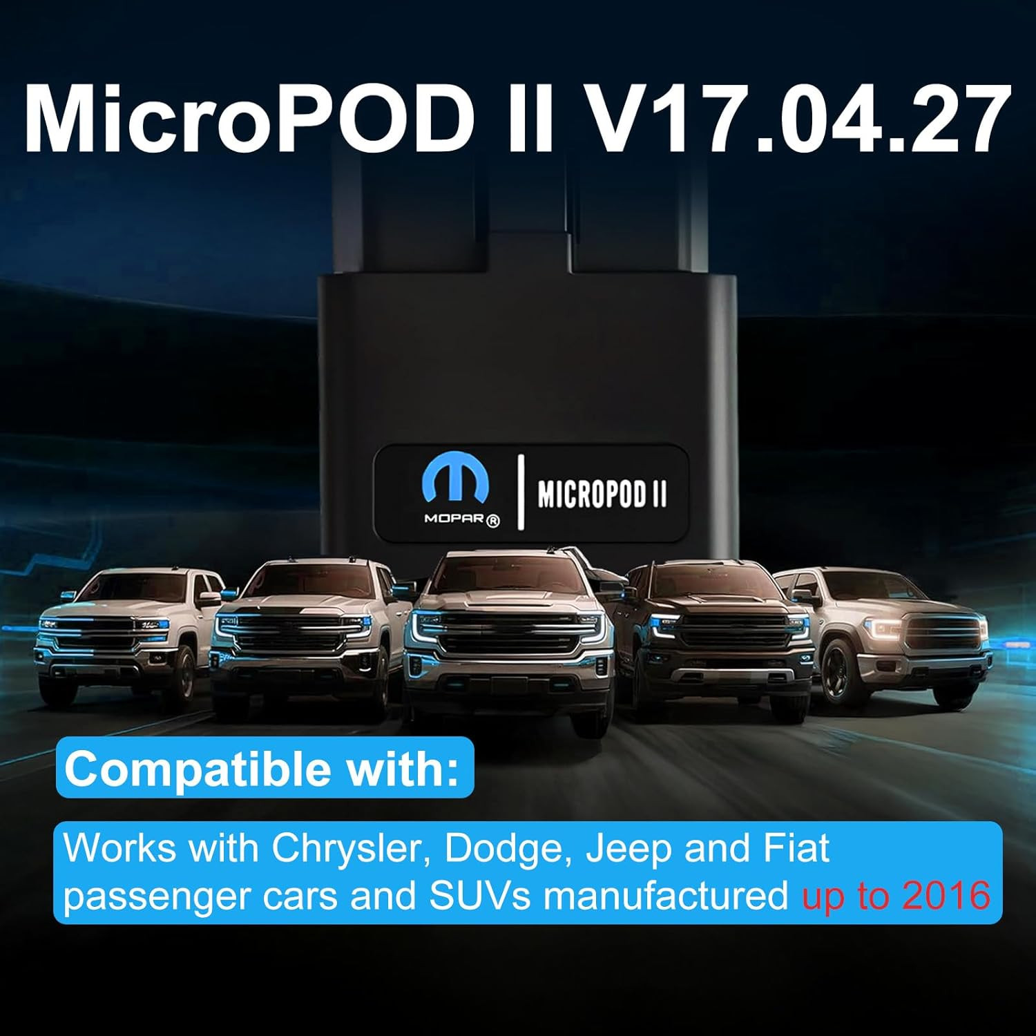 MicroPod 2 V17.04.27 Diagnostic Tool with DRBIII for Chrysler Dodge Jeep Fiat Ne
