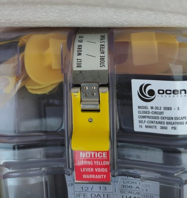 OCENCO EEBD BREATHING DEVICE M-20.2 (LIFE DATE 12/2028)