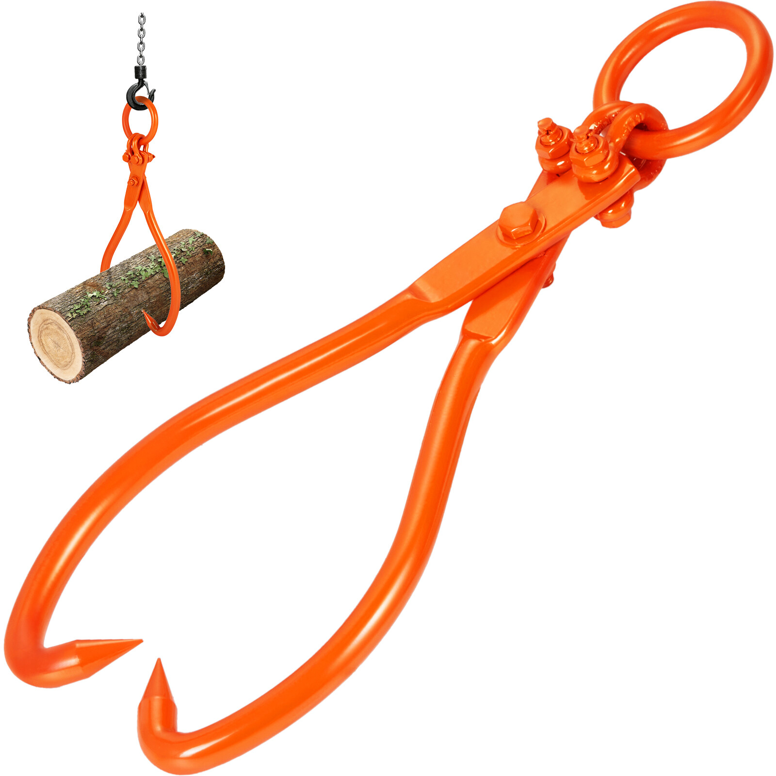 VEVOR Log Skidding Tongs 18 inch 2 Claw Log Lifting Tongs Heavy Duty 772 lbs