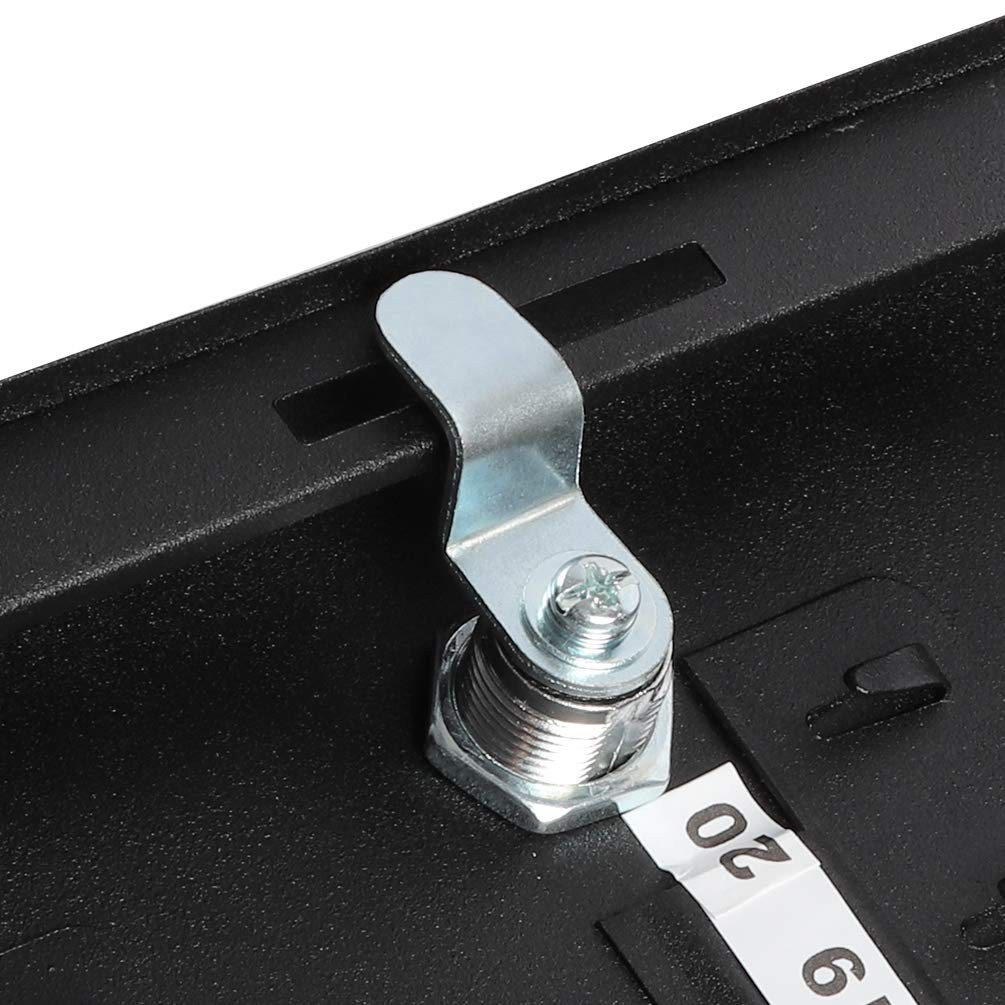 48 Key Storage Lock Box Wall Mount Metal Security Cabinet 11.81×9.45″ Black