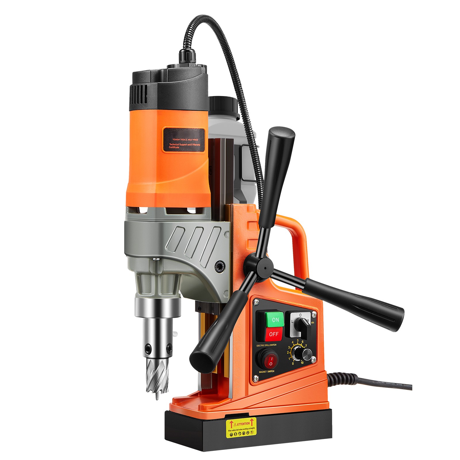 Uimoso Magnetic Drill 1450W 2810 lbf Portable Mag Drill Press 1.6 in Diameter